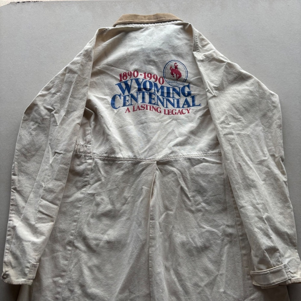 Vintage 90s Wyoming Centennial Duster Coat